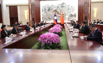 Lao, Chinese Leaders Discuss Strengthening Strategic Cooperation